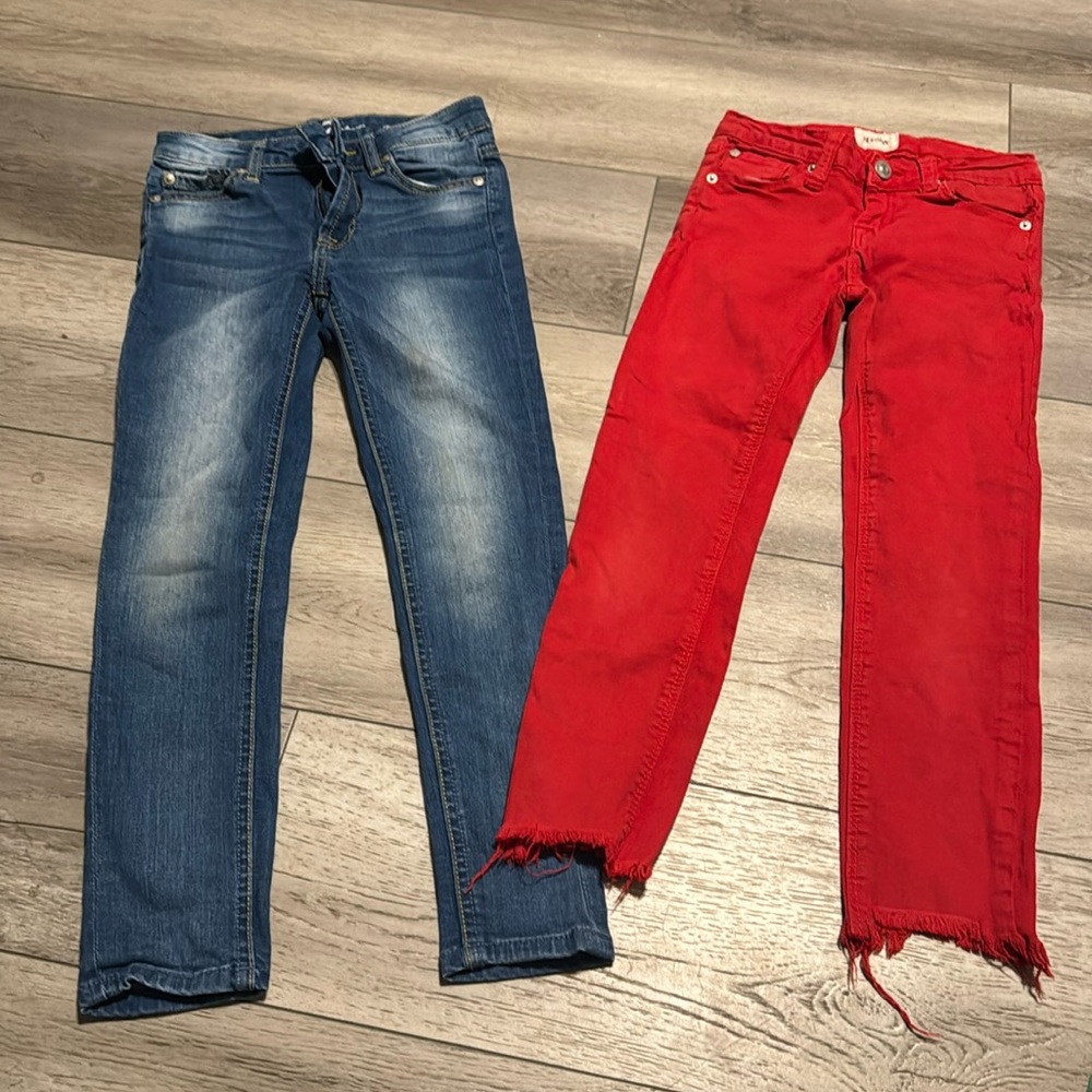 Hudson and for all mankind jeans. Size 7 and 8